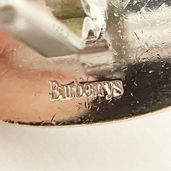 Burberry knight logo silver and gold cufflinks vintage - Picture 8 of 8
